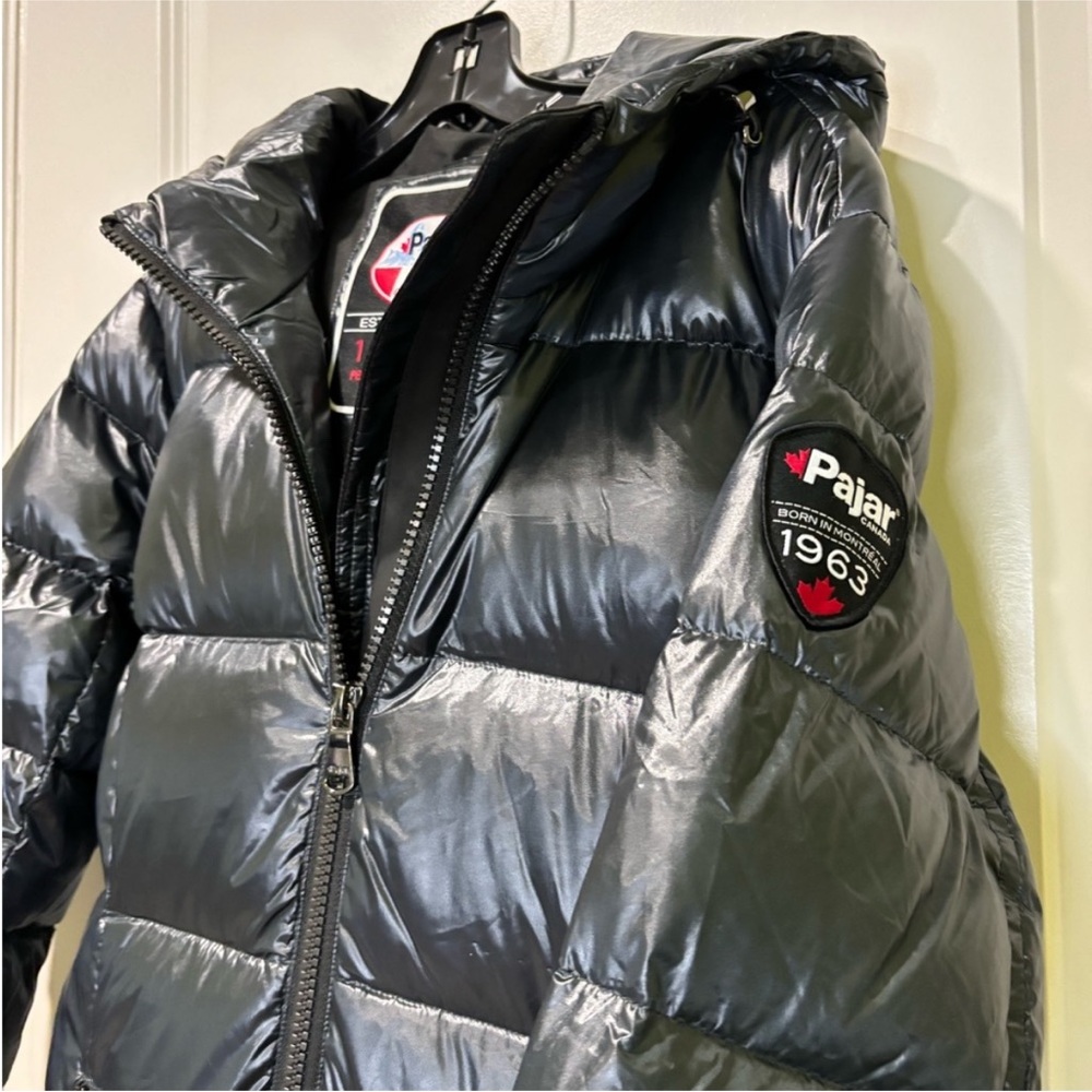 Pajar Canada Black Ruby Hooded Longline Down Puffer Coat - Picture 4 of 16